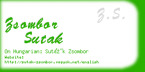 zsombor sutak business card